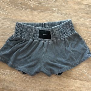 Talentless sweat shorts size small. Grey